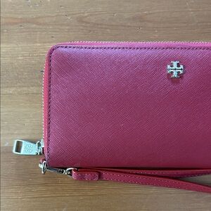 Tory Burch Rose Wristlet Wallet
